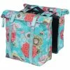Sacoche Vélo Double Porte-bagage Amovible MIK Bleu Bloom Basil -VTC électriques Soldes sacoche velo double porte bagage amovible mik bleu bloom basil full