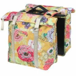 Sacoche Vélo Double Porte-bagage Amovible MIK Jaune Bloom Basil