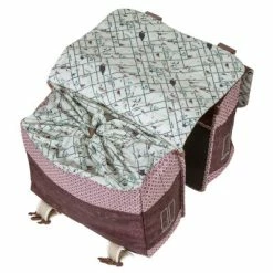 Sacoche Vélo Double Rouge Vintage 35L Boheme Basil -VTC électriques Soldes sacoche velo double rouge vintage 35l boheme basil full 3