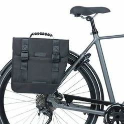 Sacoche Vélo Noire Pour Porte-bagage Arrière Tour Basil Droite -VTC électriques Soldes sacoche velo noire pour porte bagage arriere tour basil droite full 5