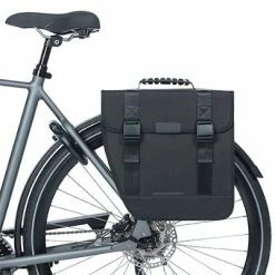 Sacoche Vélo Noire Pour Porte-bagage Arrière Tour Basil Gauche -VTC électriques Soldes sacoche velo noire pour porte bagage arriere tour basil gauche full 5