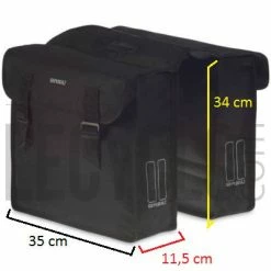 Sacoches Vélo Double Mara L 26 L Basil -VTC électriques Soldes sacoches velo double mara l 26 l basil full 5