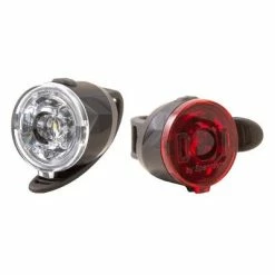 Set Feux Vélo à Piles Avant Et Arrière Dot Spanninga