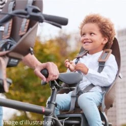 Siège Vélo Enfant Arrière Sur Porte-bagages Urban Iki -VTC électriques Soldes siege velo enfant arriere sur porte bagages urban iki marron full 4
