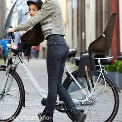 Siège Vélo Enfant Arrière Sur Porte-bagages Urban Iki -VTC électriques Soldes siege velo enfant arriere sur porte bagages urban iki marron full 5