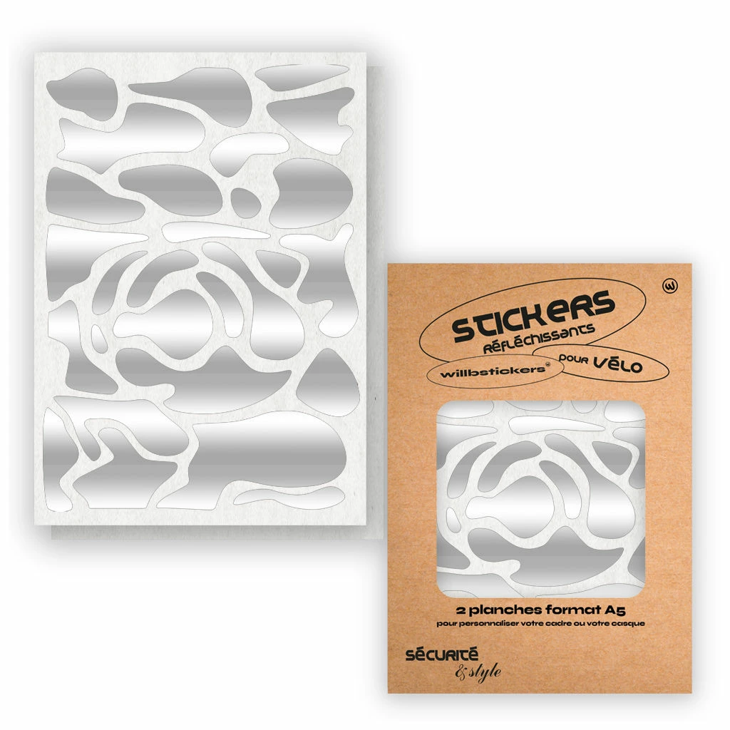 Stickers Réfléchissants Pour Cadre De Vélo Motif Camo Will B 5 Stickers Réfléchissants Pour Cadre De Vélo Motif Camo Will B – Image 3