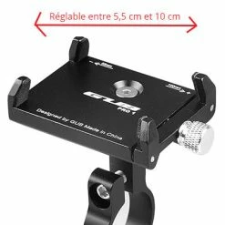 Support Smartphone Stable Et Réglable En Alu Pro 1 Gub Noir -VTC électriques Soldes support smartphone stable et reglable en alu pro 1 gub noir full 3