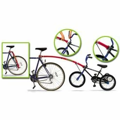 Trail-Gator Trail Gator - Barre Tandem Entre Vélo Enfant Et Vélo Adulte -VTC électriques Soldes trail gator barre tandem entre velo enfant et velo adulte full 3