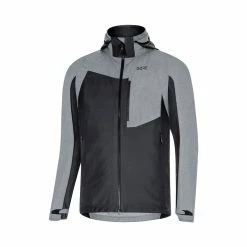 Veste Gore Wear C5 Gore-Tex Infinium Hybrid Hooded Noir/Gris Terra 2019-2020
