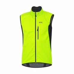 Veste Sans Manches Gore Wear C3 Windstopper Jaune Néon/Noir 2021